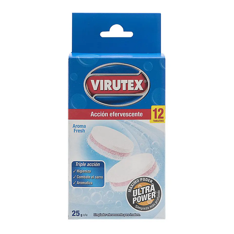 Pastilla desinfectante para tanque de inodoro 12 Unidades - Virutex 1