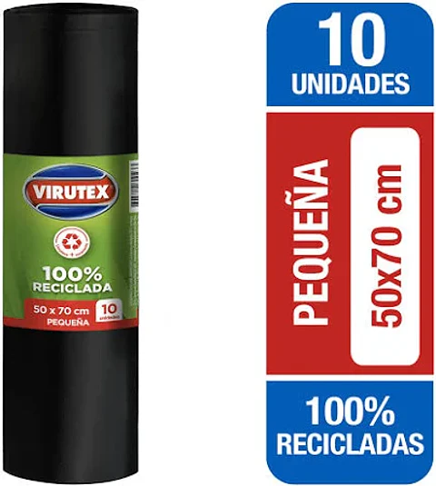 Bolsa de Basura Rollos 50x70 cm - Virutex
