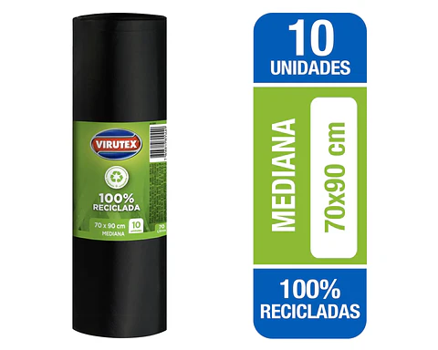 Bolsa de Basura Rollo 70x90Cm - Virutex
