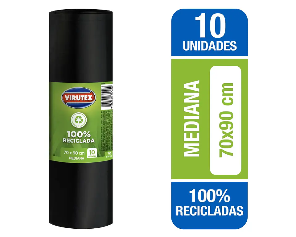 Bolsa de Basura Rollo 70x90Cm - Virutex 1