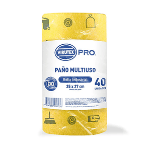 Paño Multiuso Rollo x 40 und Reutilizable - Virutex