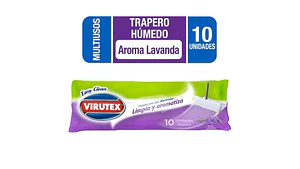 Trapero Humedo Multiuso Aroma Lavanda 10 unidades - Virutex