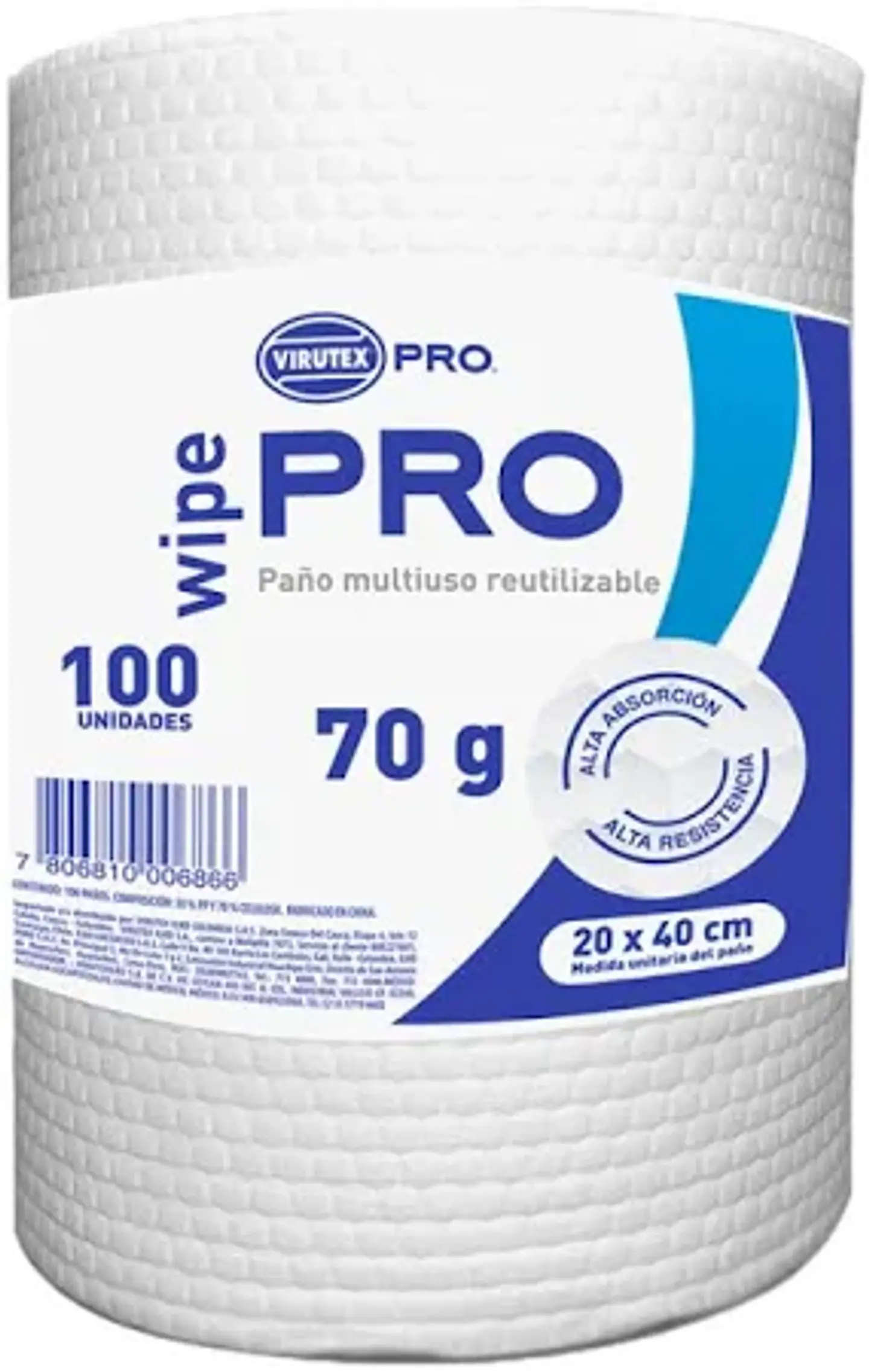 Paño Multiuso Reutilizable Wipe 100 und - Virutex 1