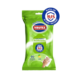 Toallitas Humedas desinfectante aroma Limon 50 und - Virutex