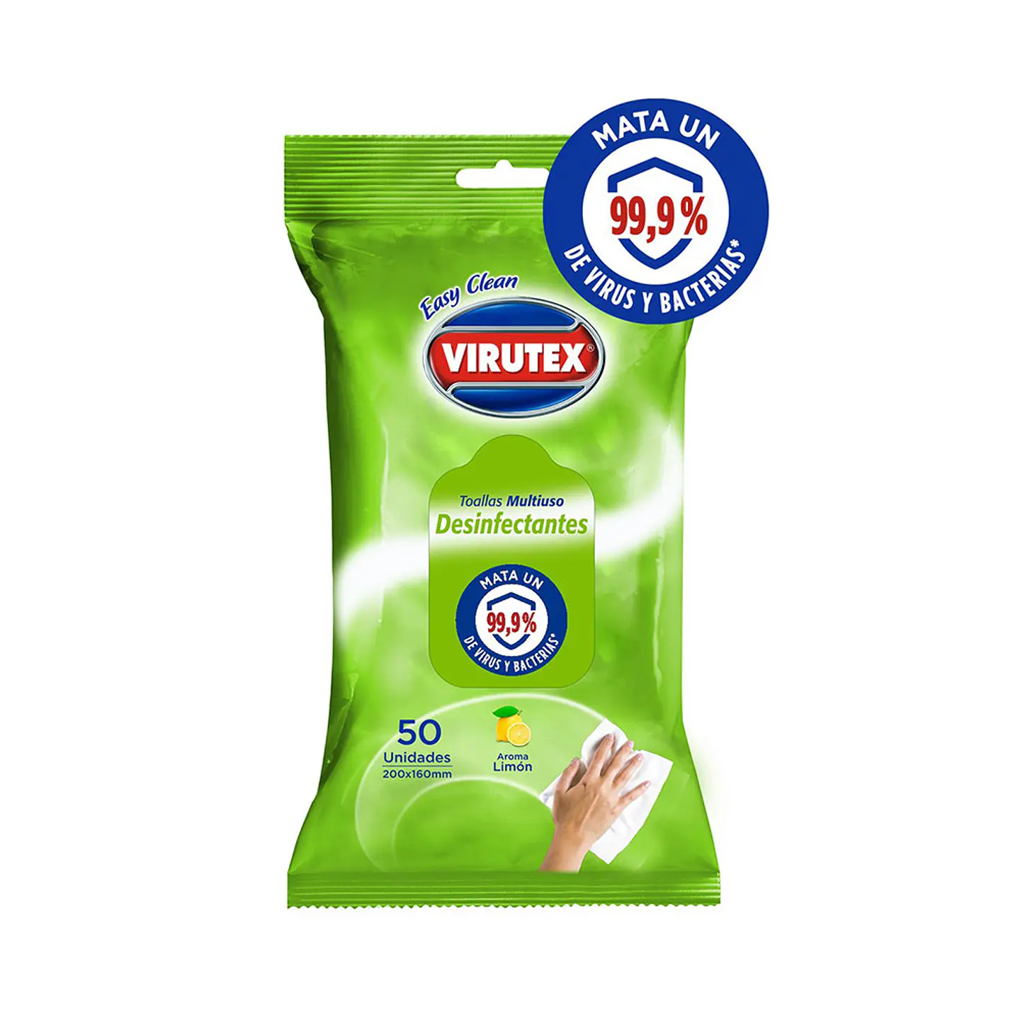 Toallitas Humedas desinfectante aroma Limon 50 und - Virutex 1