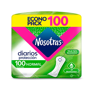 Protectores Diarios Nosotras Normal 100 unds