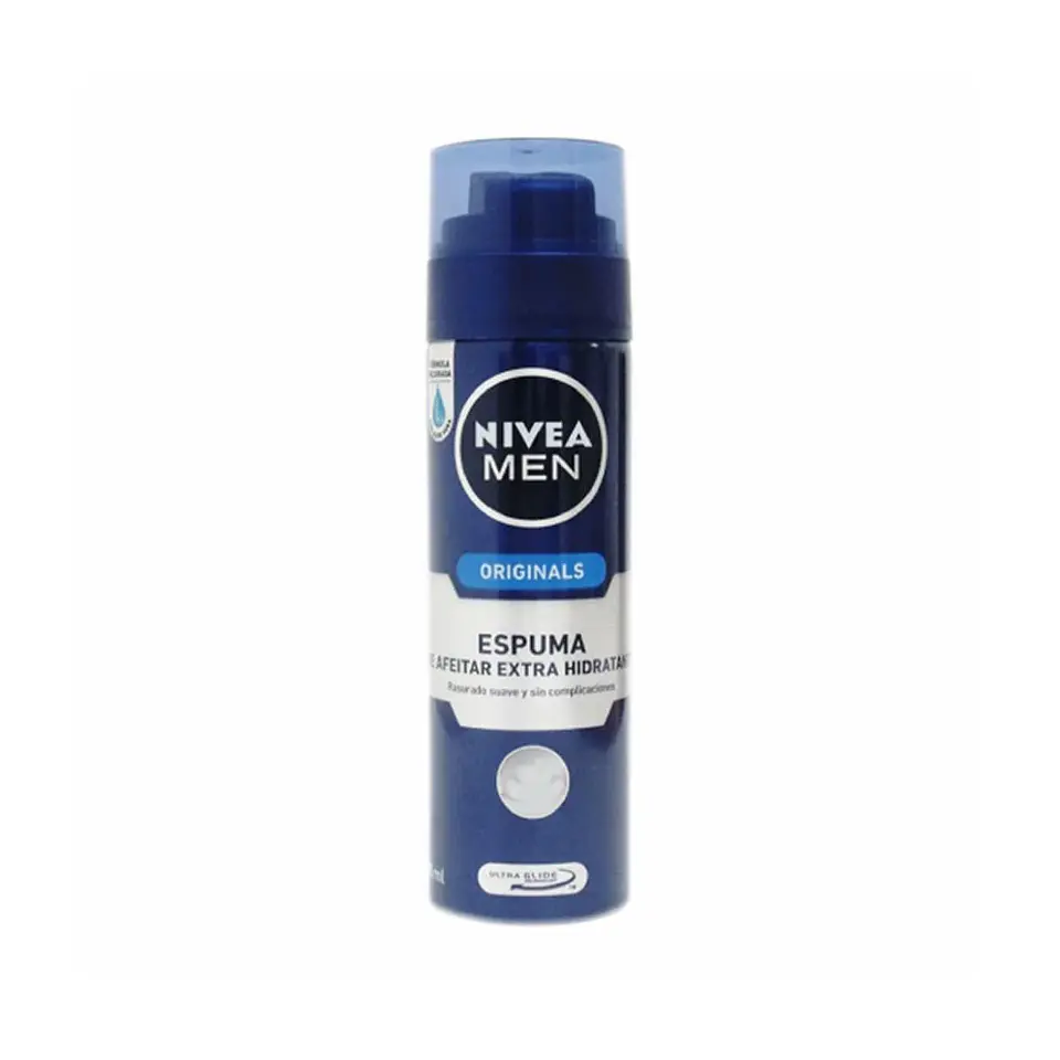 Espuma Para Afeitar Nivea Men Originals Hidratante 200ml 1