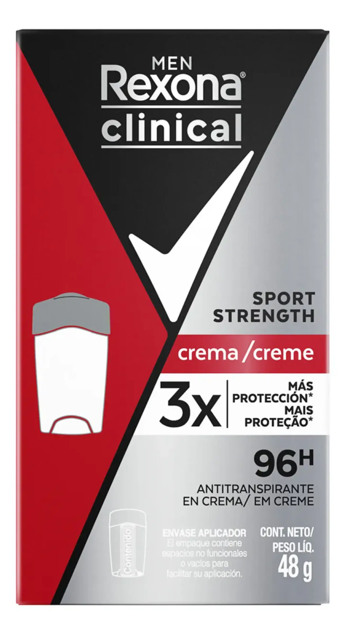 Desodorante En Barra Rexona Clinical Men Sport Strengt 48 Grs 2