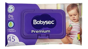 Babysec Toalla Húmeda Premium 45  Unidades