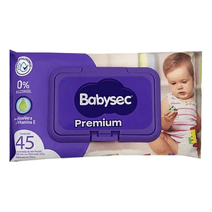 Babysec Toalla Húmeda Premium 45  Unidades