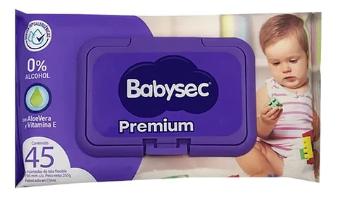 Babysec Toalla Húmeda Premium 45  Unidades
