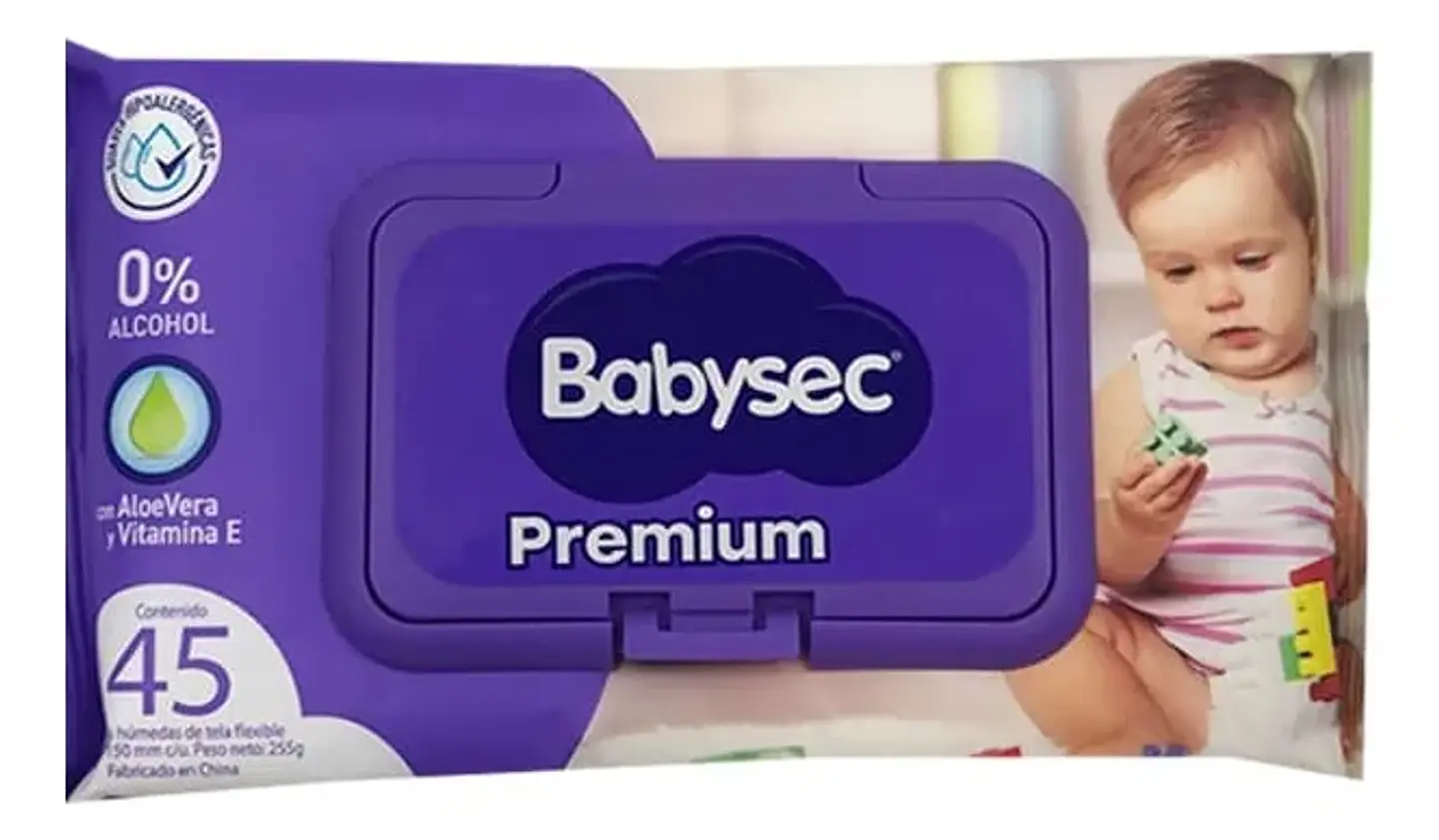 Babysec Toalla Húmeda Premium 45  Unidades 1
