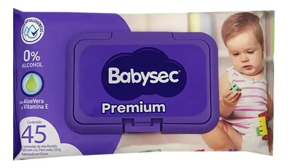 Babysec Toalla Húmeda Premium 45  Unidades 1