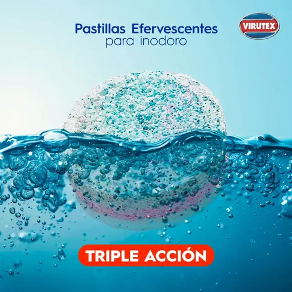 Pastilla desinfectante para tanque de inodoro 12 Unidades - Virutex 5