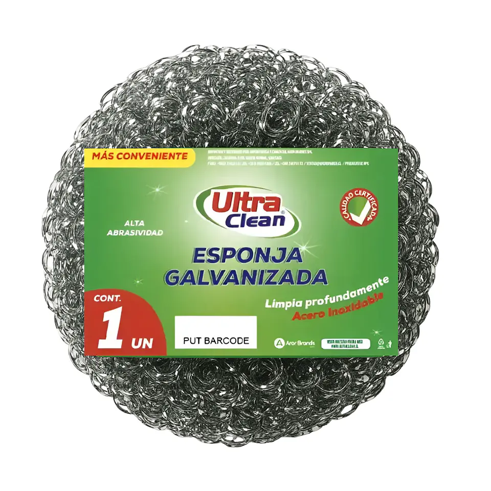 Esponja Virutilla De Acero 1 Unidad - Ultraclean 1