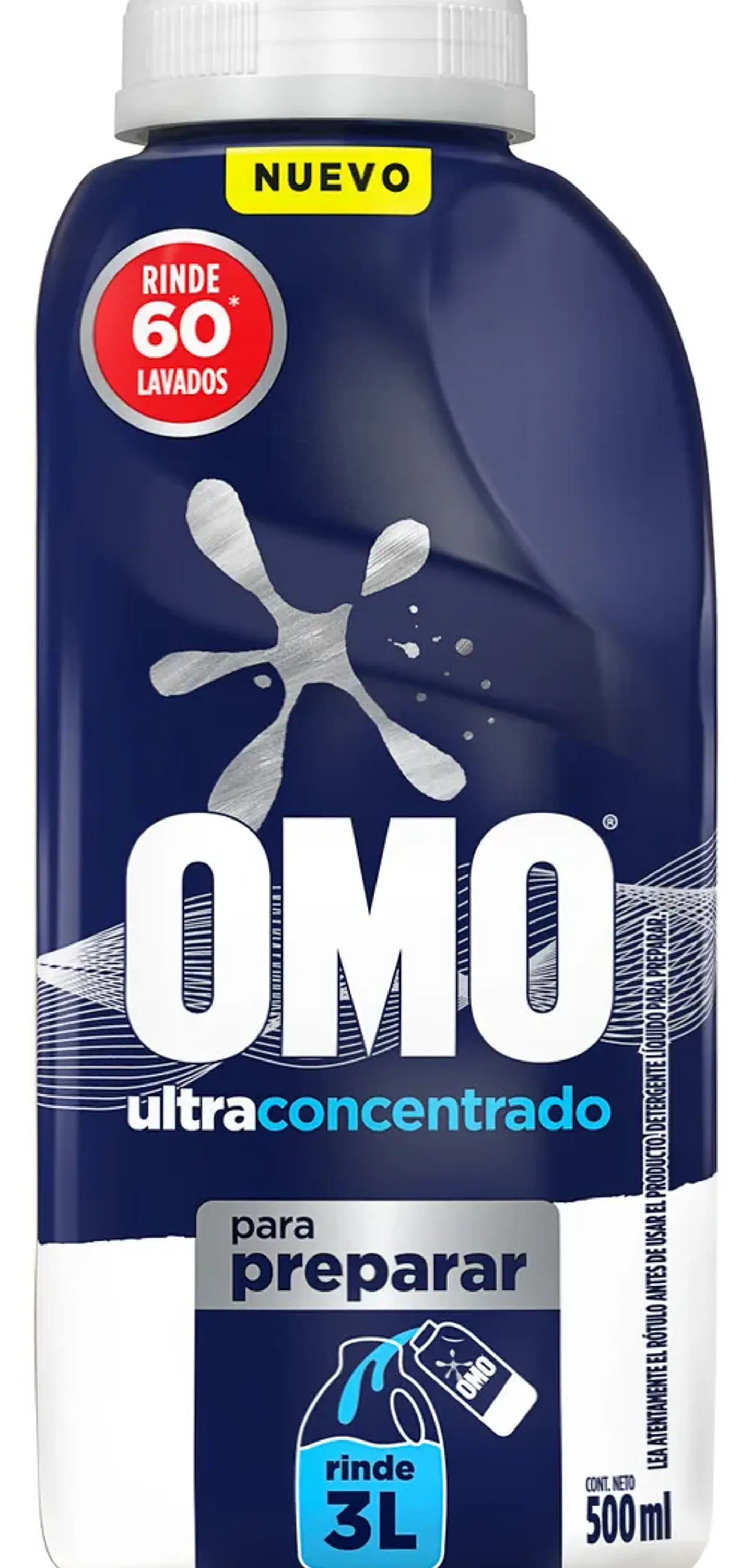 Detergente Líquido Botella Para Diluir 500 Ml - OMO 1