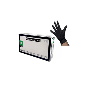 Guantes De Nitrilo Negros Desechables 100 Unidades - CleanCarrier