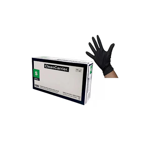 Guantes De Nitrilo Negros Desechables 100 Unidades - CleanCarrier