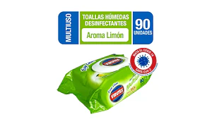 Toallitas Humedas desinfectante aroma Limon 90 und - Virutex