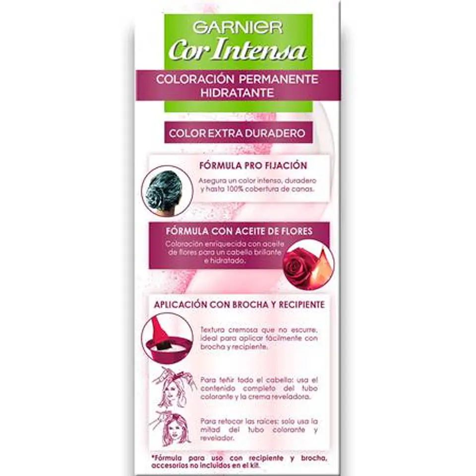 Tintura Tono 1.0 Negro Intenso - Garnier 4