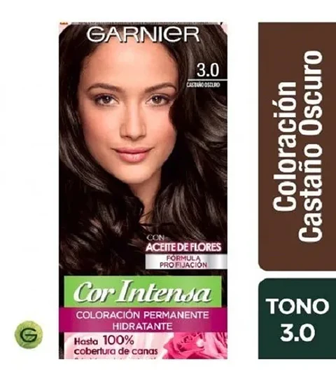 tinte Coloración Nutrisse Cor Intensa 3.0 Castaño Oscuro Castaño Oscuro