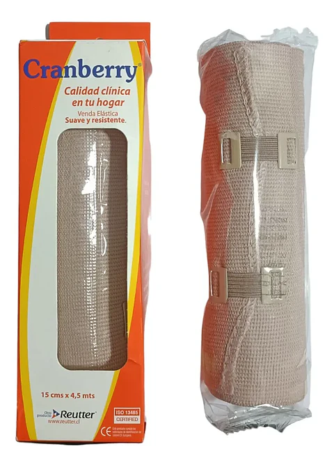 Venda Elástica Suave Y Resistente 15cm X 4.5 mtrs + sujetador