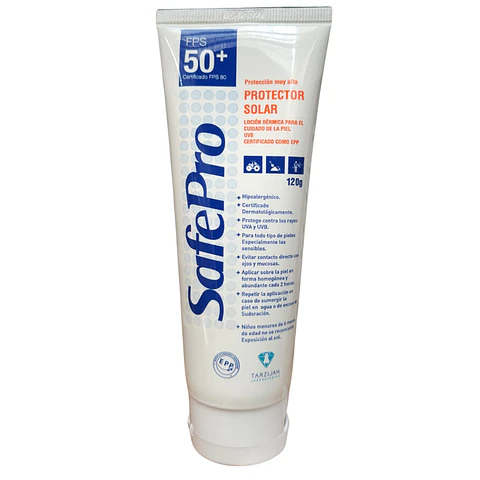 Protector Solar FPS 50+ Pomo 120 Gr - Safepro