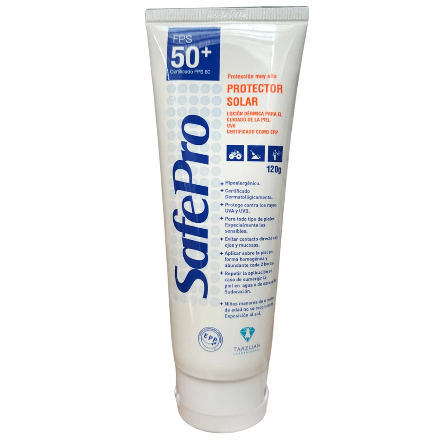 Protector Solar FPS 50+ Pomo 120 Gr - Safepro 1