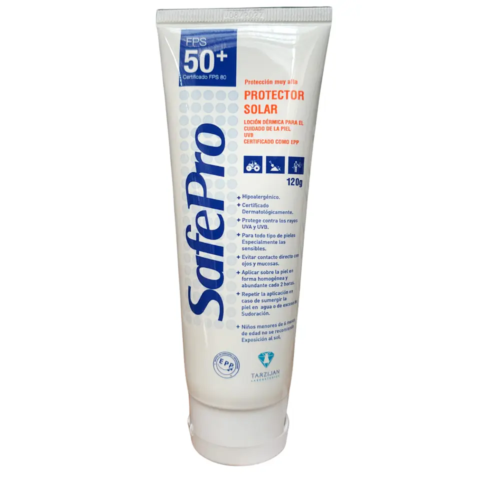 Protector Solar FPS 50+ Pomo 120 Gr - Safepro 1