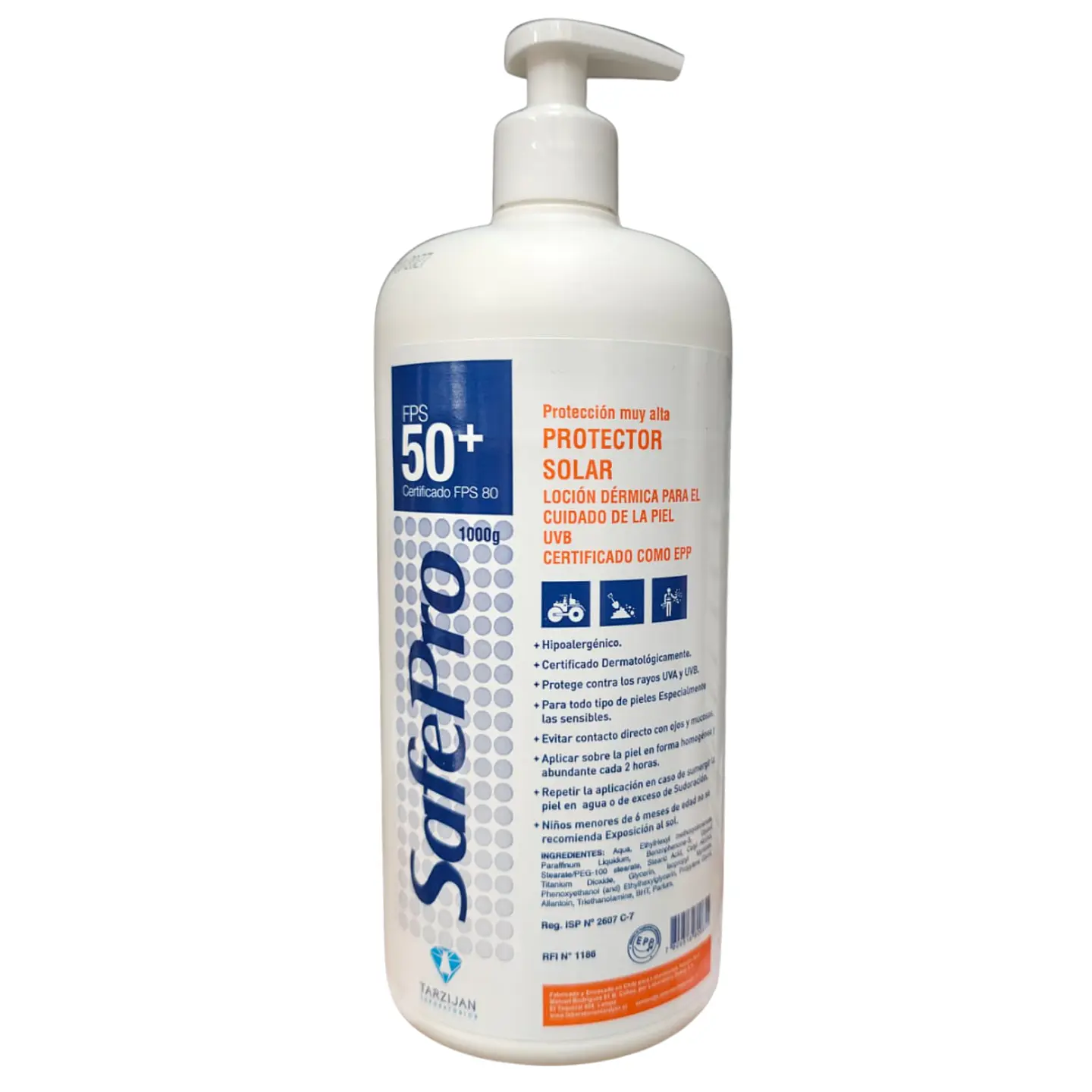Protector Solar FPS 50+ 1 Litro - Safepro 1