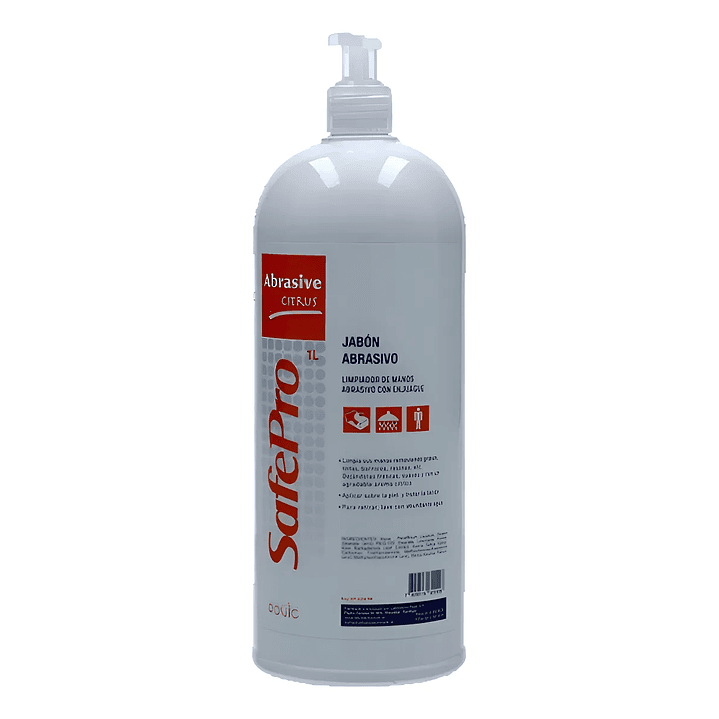 Jabón Mecánico Abrasivo Safepro 1 Litro Con Dosificador 1