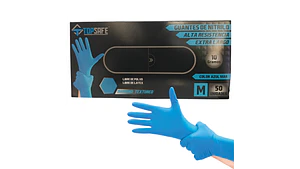 Guantes Nitrilo Azul Texturizado 10gr 50 Uds - Top Safe