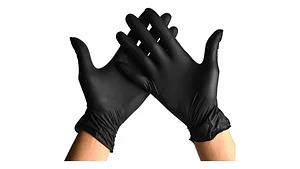 Guantes De Vinilo Negro Caja 100 Unidades - Hygieina