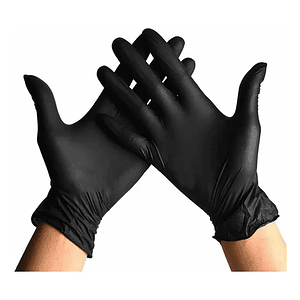 Guantes De Vinilo Negro Caja 100 Unidades - Hygieina