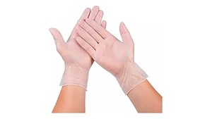 Guantes De Vinilo Caja Transparente Caja 100 Unidades - Mred
