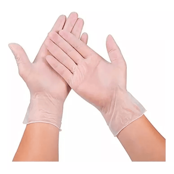 Guantes De Vinilo Caja Transparente Caja 100 Unidades - Mred 1