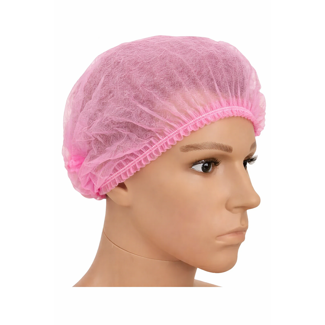  Cofia Gorro clip Rosada - 100 Unidades 1
