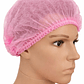  Cofia Gorro clip Rosada - 100 Unidades - Miniatura 1