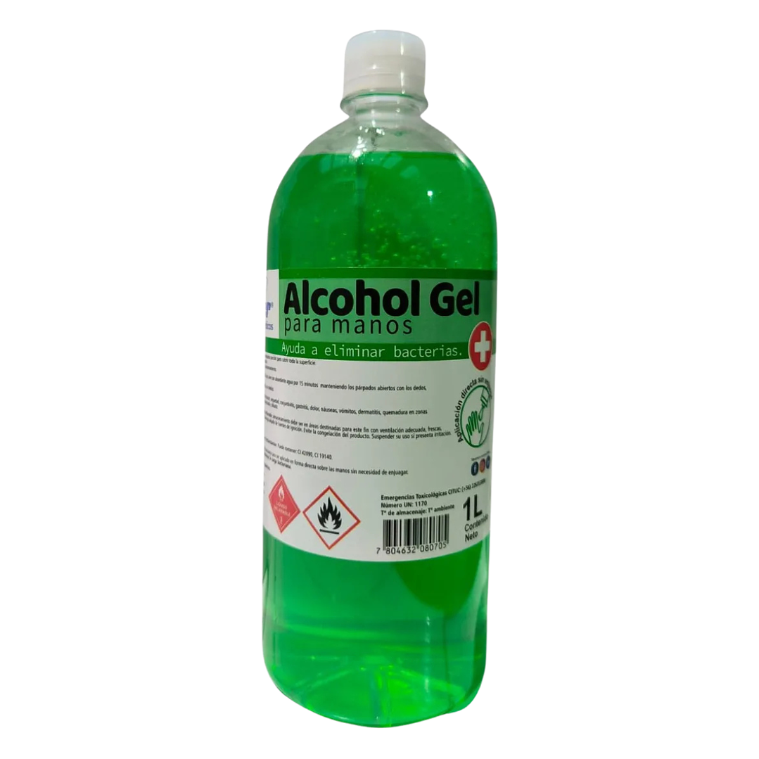 Alcohol Gel 70% Certificado Isp (1 Litro), WINKER 1