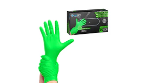 Guantes Nitrilo Verde Texturizado Profesional 8.0gr 50 Unidades