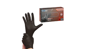 Guantes Nitrilo Negros Texturizado Profesional 8.0gr 50 Unidades