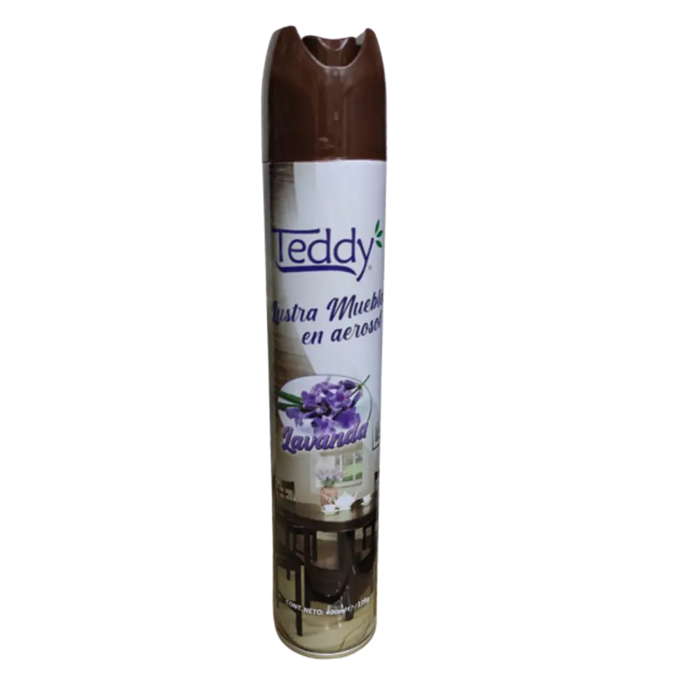 Lustra Spray Muebles Brillo Y Protección 420 Ml Teddy 1