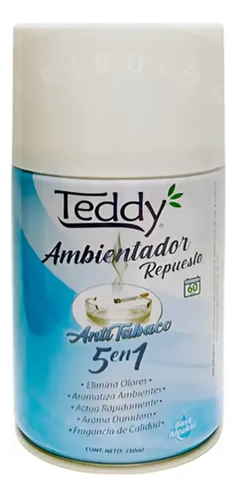 Desodorante Ambientador Repuesto Anti tabaco 250 ml – Teddy