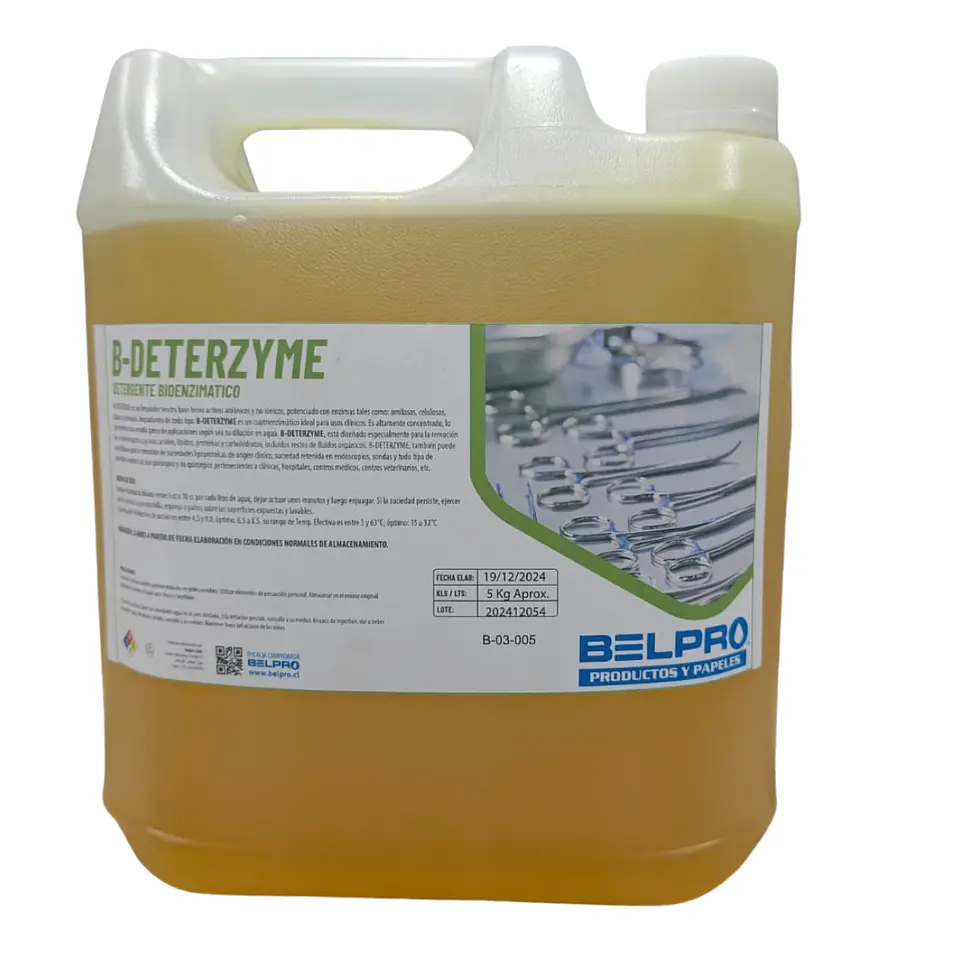 Detergente Enzimático Profesional Para Instrumental 5 Litros - Belpro 1