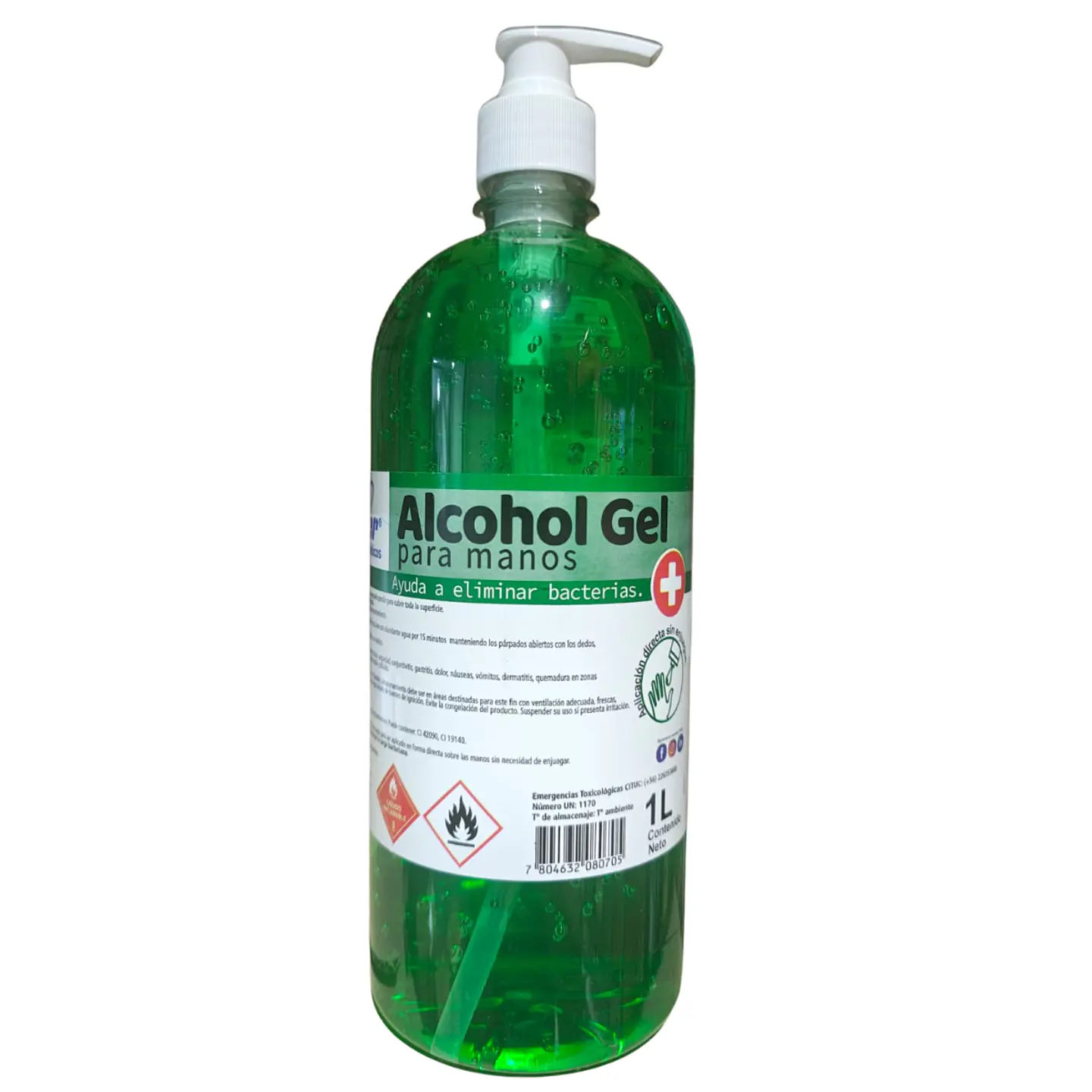 Gel alcohol con tapa dosificadora 1 Litro WK-117 - Winkler 1