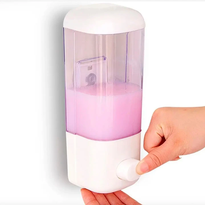 Dispensador De Jabón Blanco Simple 500cc Color Blanco - Taumm 3