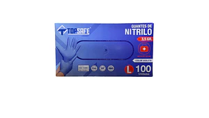 Guantes De Nitrilo Violeta caja 100 Unidades - Topsafe