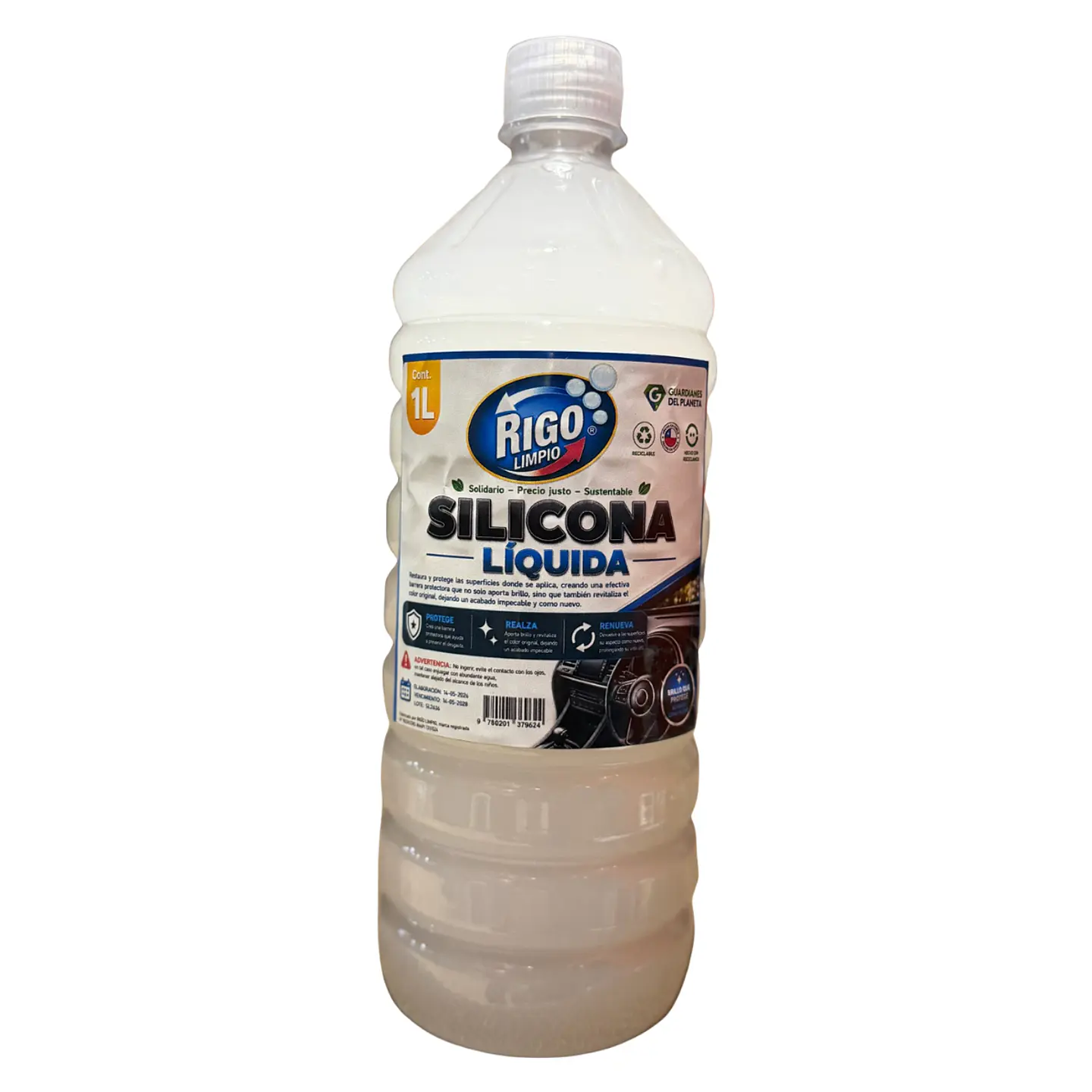 Silicona Líquida 1 Litro Renovador Protector - Rigo  1