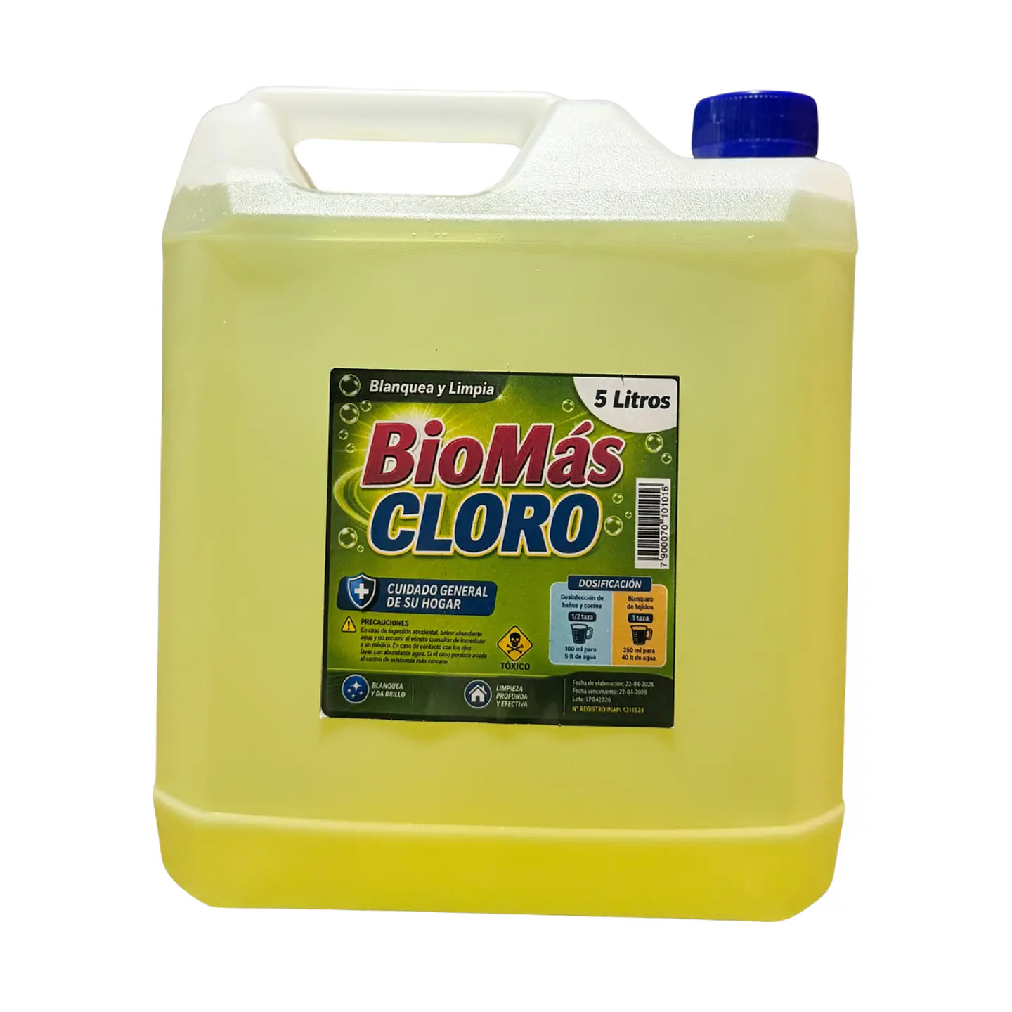 Cloro Biomas Tradicional 5 Lt Rigo 1