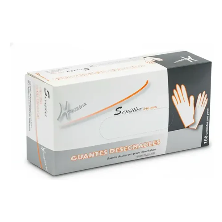 	GUANTE DE LATEX HYGIENIA SENSITIVE  1